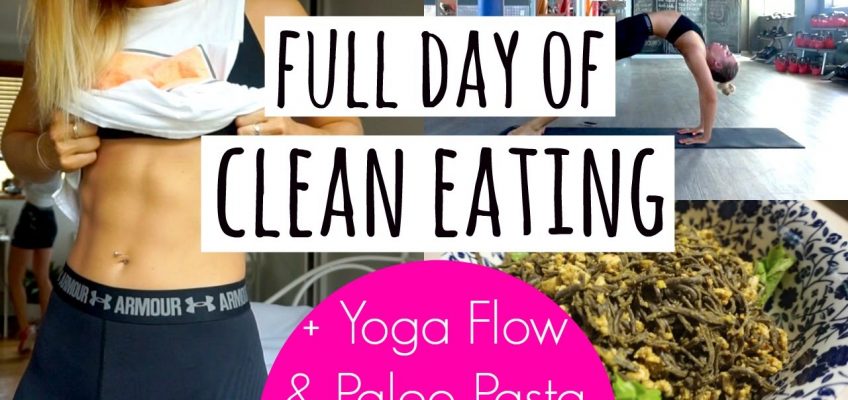 Full Day Of Clean Eating | Paleo Pasta + De-Stress Yoga Flow