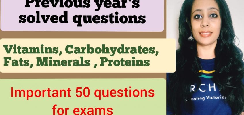 General Science: Nutrition – Important Previous Years' Questions