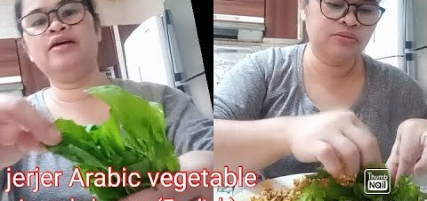 Healthy food…jerjer vegetable(Arabic) Arugula(English)