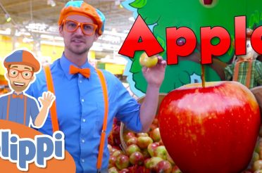 Learning Healthy Eating For Kids With Blippi At The Apple Factory  | Educational Videos For Toddlers