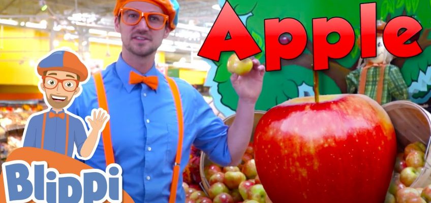 Learning Healthy Eating For Kids With Blippi At The Apple Factory  | Educational Videos For Toddlers
