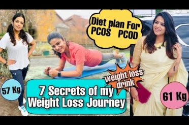 Secrets Of My Weight Loss Journey|Diet Plan For PCOS/PCOD | Lintu Rony | Fitreat Couple