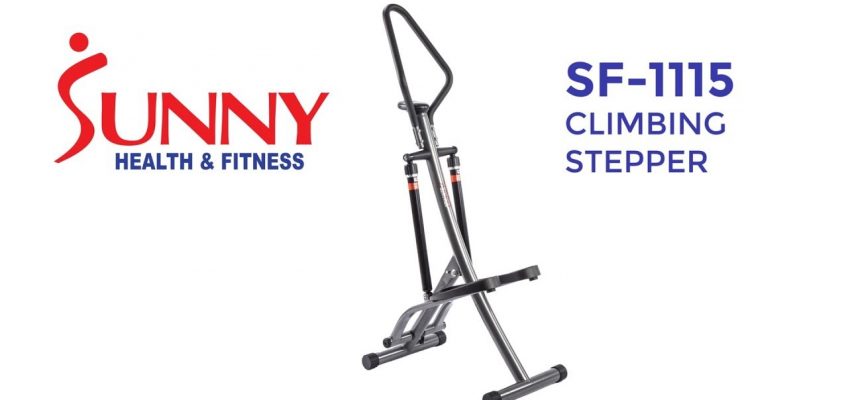 Sunny Health & Fitness SF-1115 Folding Climbing Stepper Step Machine w/ LCD Monitor