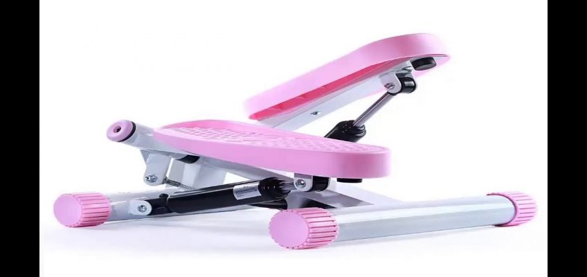 Sunny Health and Fitness Adjustable Twist Stepper Pink
