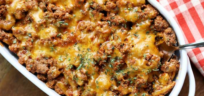 Keto Cheeseburger Casserole