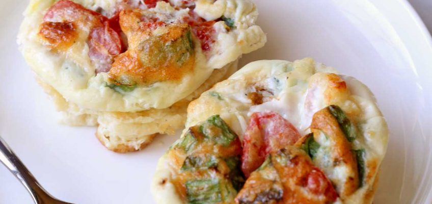 Egg White Muffins with Parmesan and Scallions