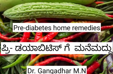 pre diabetes home remedies or mane maddu in kannada