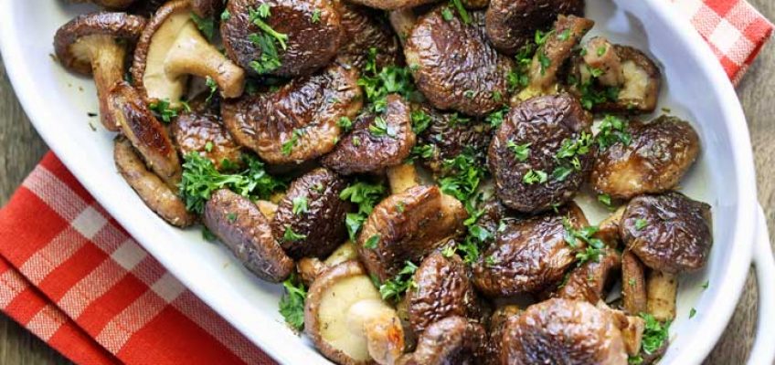 Baked Shiitake Mushrooms