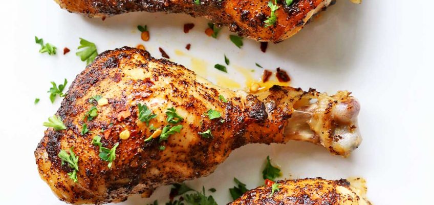 Spicy Chicken Drumsticks with Chili & Cayenne