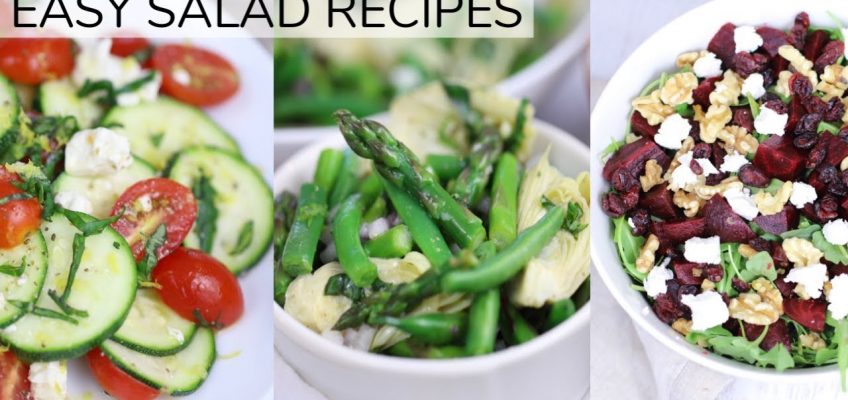 3 *NEW* EASY HEALTHY SALAD RECIPES | clean eating recipes