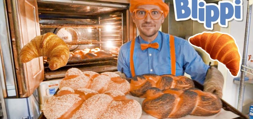 Blippi Visits a Bakery | Blippi Songs | Learn Healthy Eating for Children | Moonbug Kids 🥐