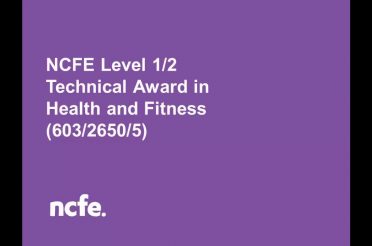 Health and Fitness Qualification Specification
