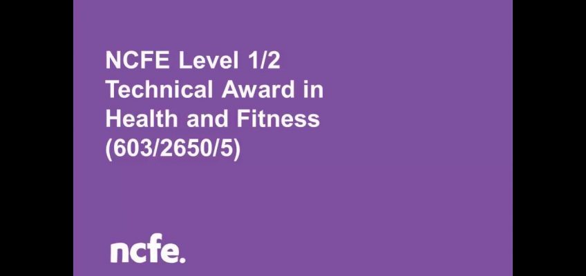 Health and Fitness Qualification Specification