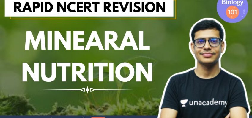 Mineral Nutrition | Rapid NCERT Revision | NEET UG | Biology 101 | Dr Anand Mani
