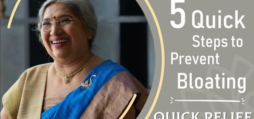 Quick Relief || 5 Quick Steps to Prevent Bloating