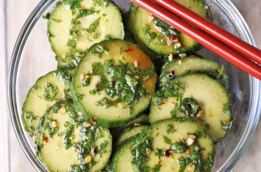 Asian Cucumber Salad with Sesame Oil