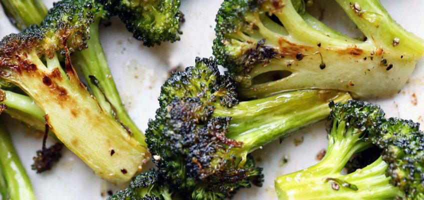 Oven-Roasted Broccoli with Olive Oil