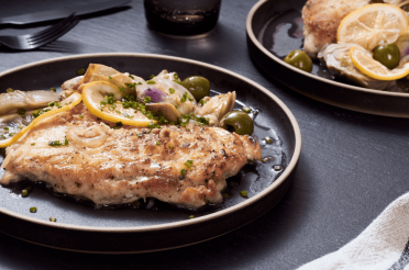 Lemon Chicken and Artichoke Skillet