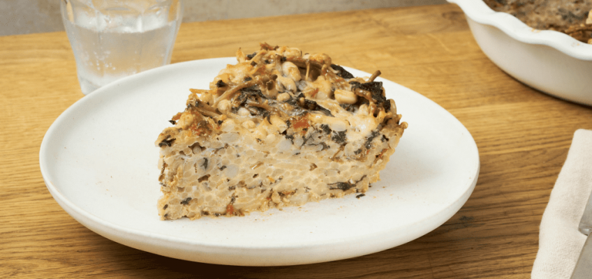 Spaghetti Pie With White Beans