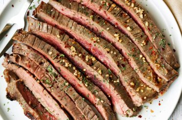 Broiled Flank Steak with Olive Oil and Garlic