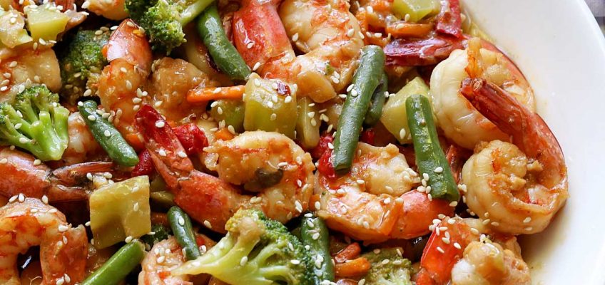 Shrimp Stir-Fry with Vegetables | Healthy Recipes Blog