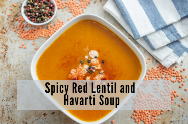 Spicy Red Lentil and Havarti Soup