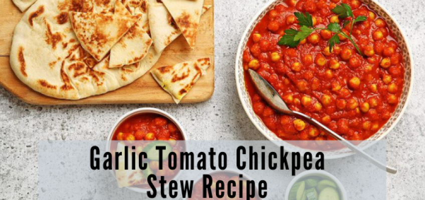 Garlic Tomato Chickpea Stew Recipe