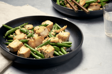 Green Beans and Tofu With Peanuts