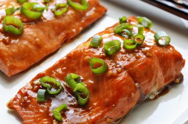 Asian Salmon with Soy Sauce, Honey, and Garlic