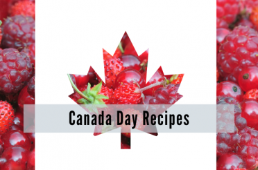 Red and White Canada Day foods